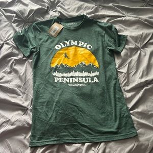 Green Olympic peninsula shirt